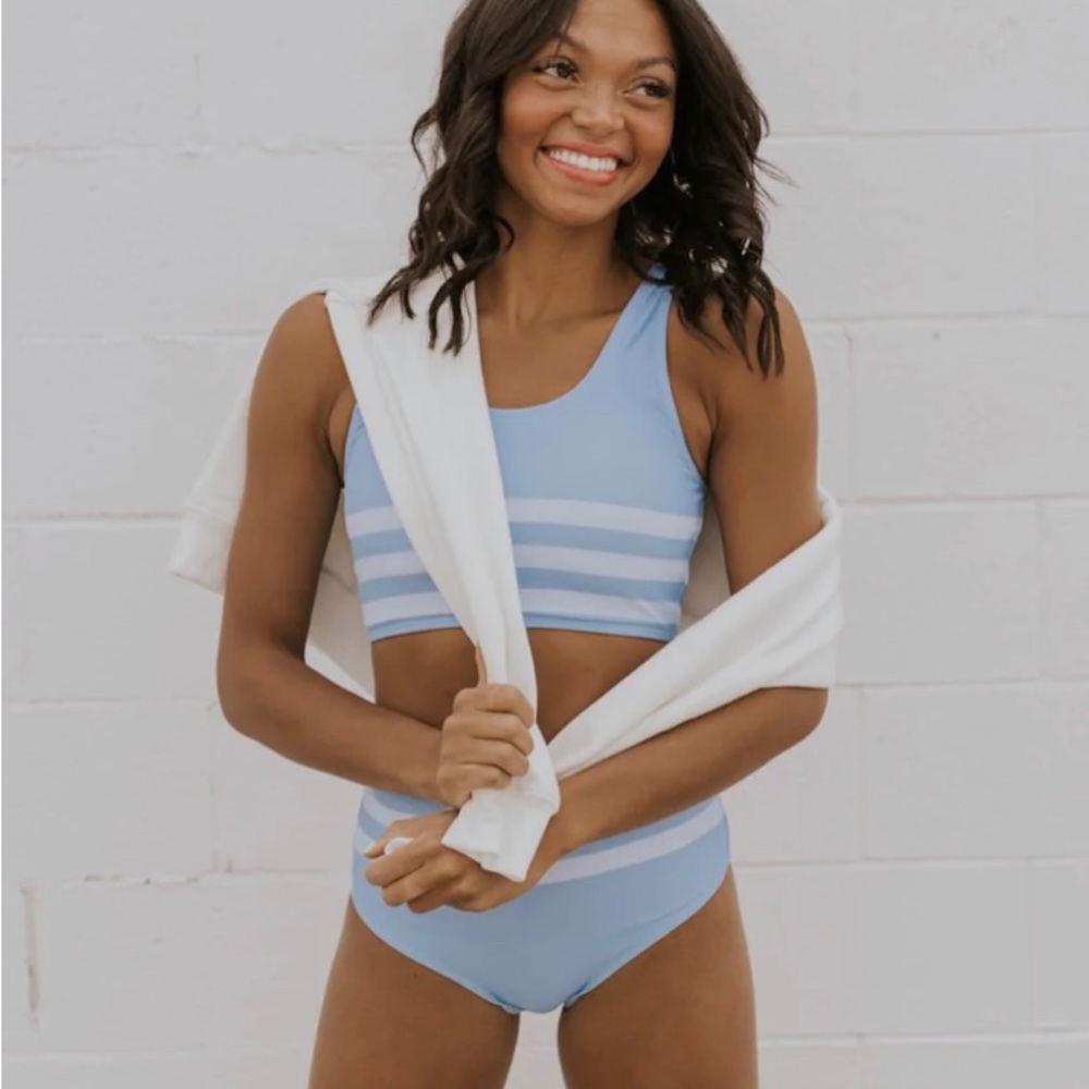 Roolee | The Blur Striped Two Piece Swimsuit